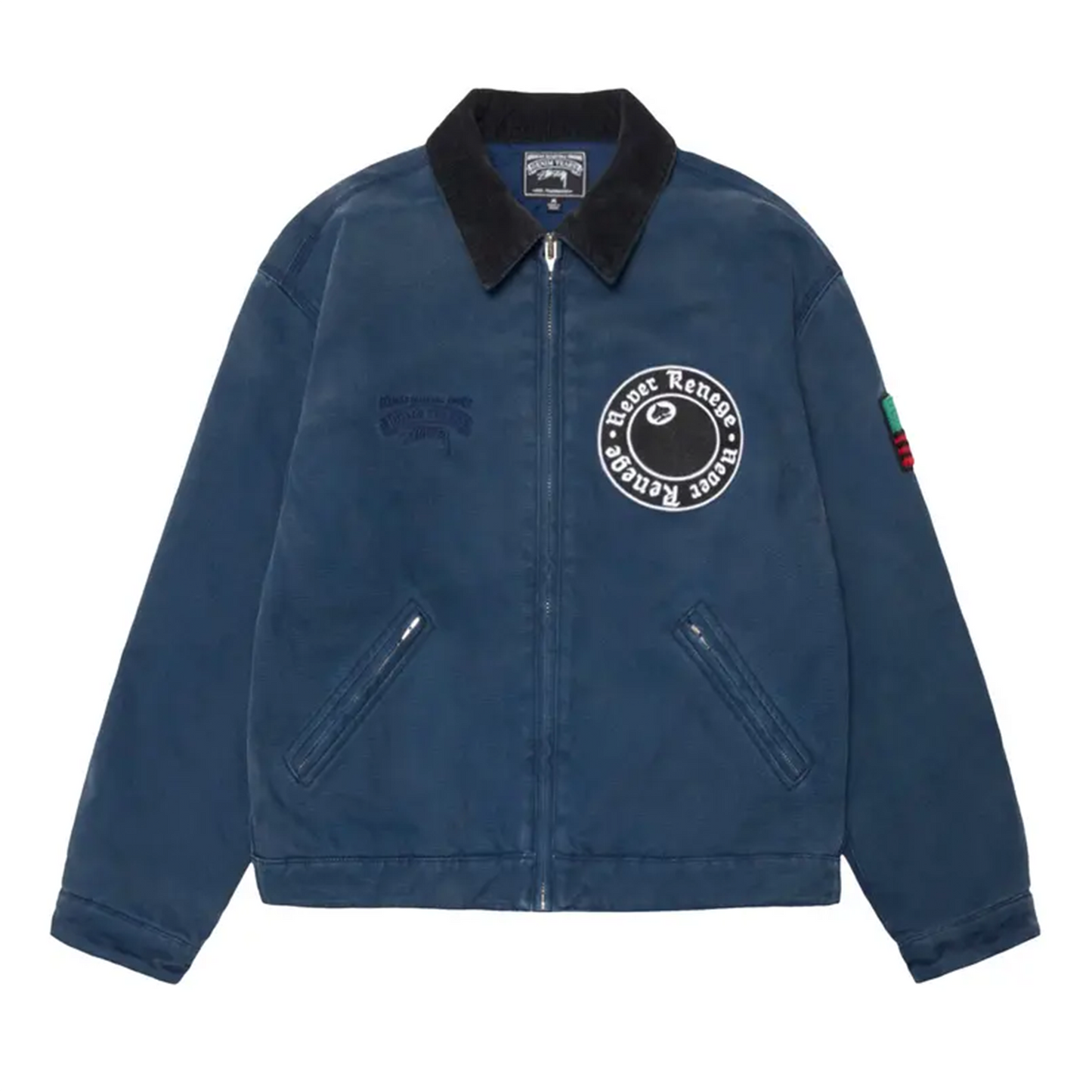 Stussy x Denim Tears Canvas Jacket 'Blue'