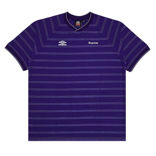 Supreme x Umbro Stripe Soccer Jersey 'Purple'