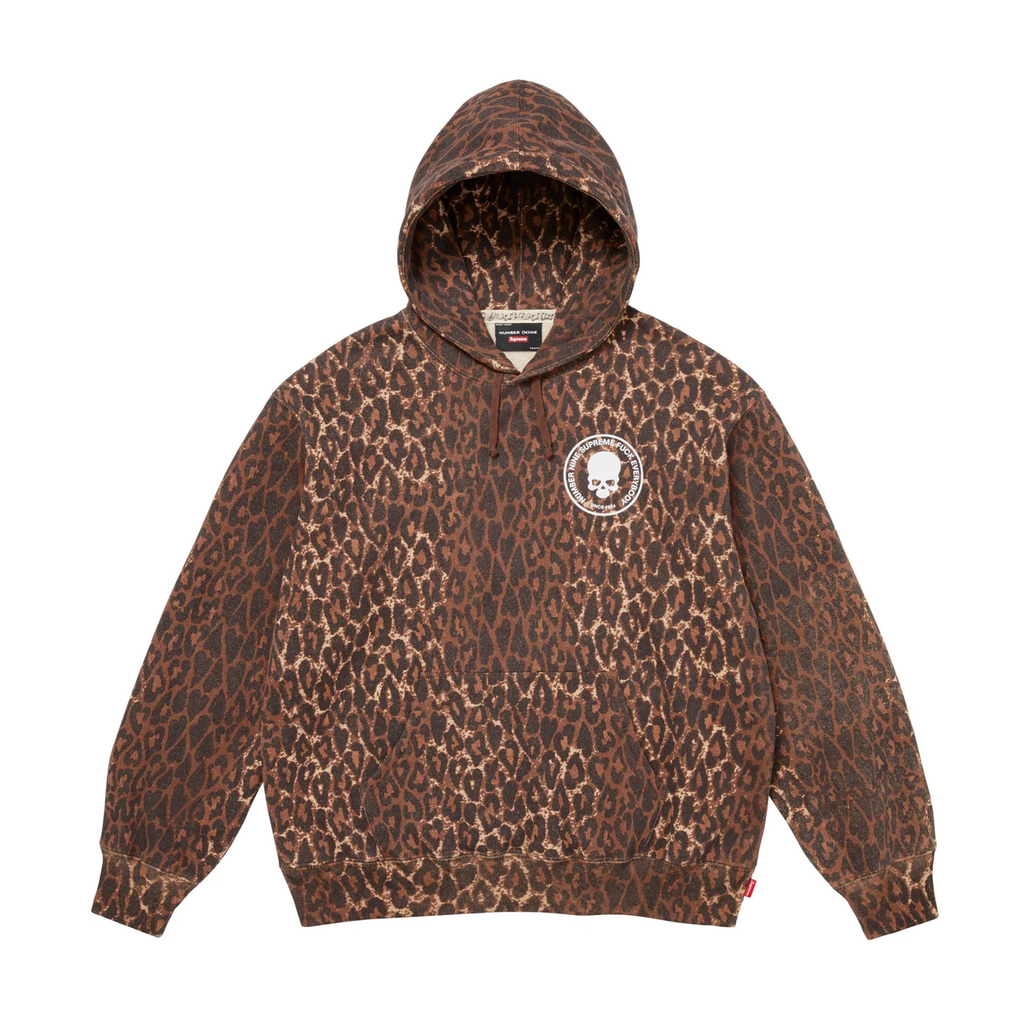 Supreme Number (N)ine Hooded Sweatshirt Leopard
