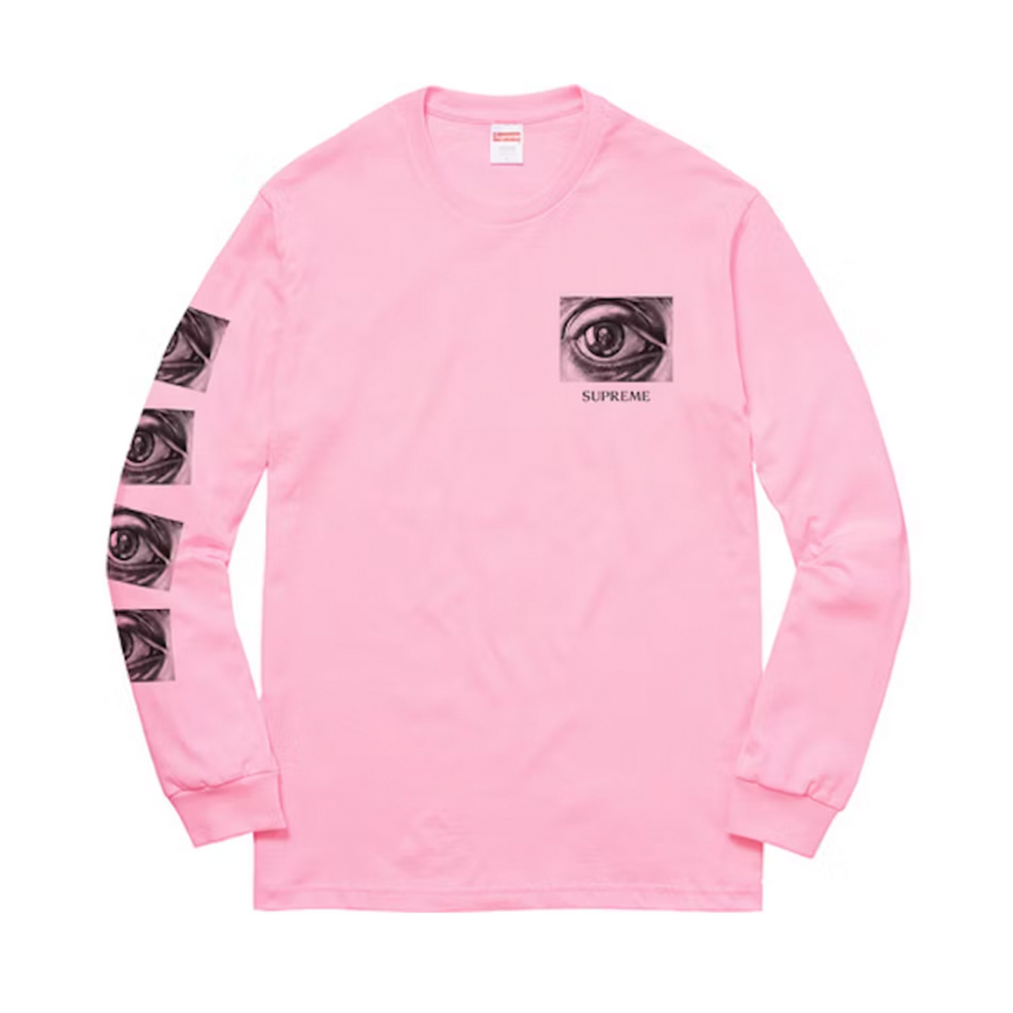 Supreme MC Escher Eye LS Tee Pink [USED] - M (Used)