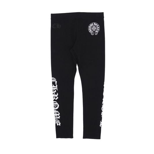 Chrome Hearts Horseshoe Logo Spellout Leggings