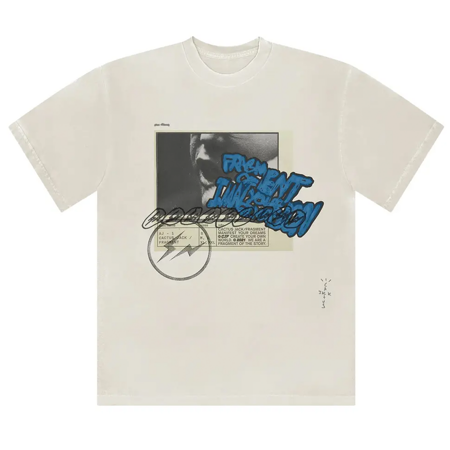 Cactus Jack by Travis Scott For Fragment Manifest Tee 'White'