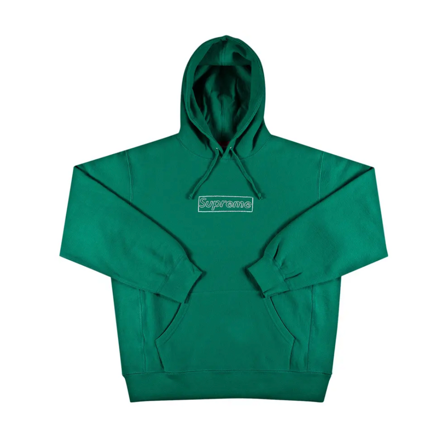 Supreme x KAWS Chalk Logo Hooded Sweatshirt 'Light Pine' [USED] - M (Used)
