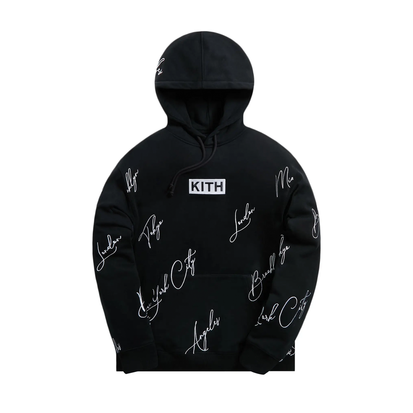 Kith City Script Hoodie Black [USED] - M (Used)
