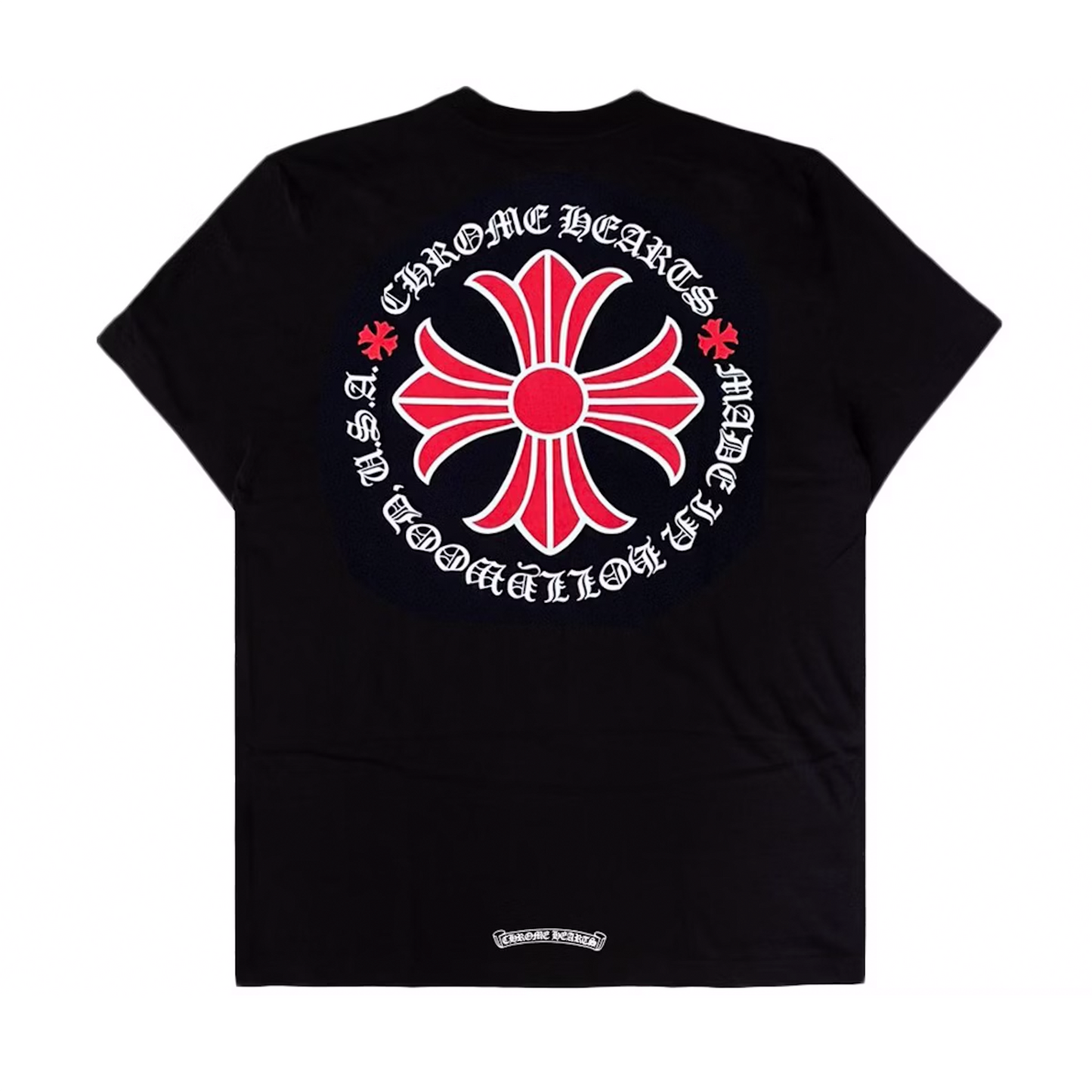 Chrome Hearts Made In Hollywood Plus Cross T-shirt Black/Red [USED] - M (Used)