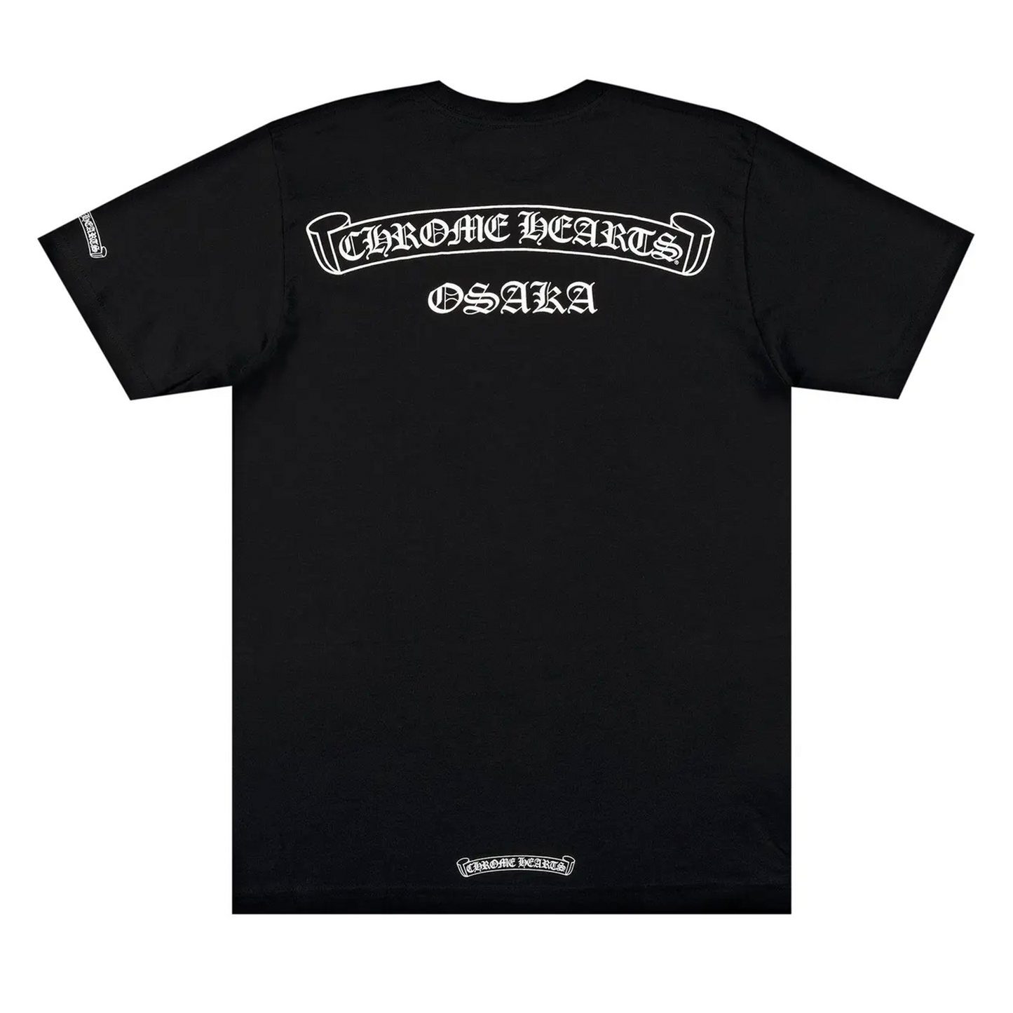 Chrome Hearts Osaka Exclusive Scroll Logo Pocket Tee Black