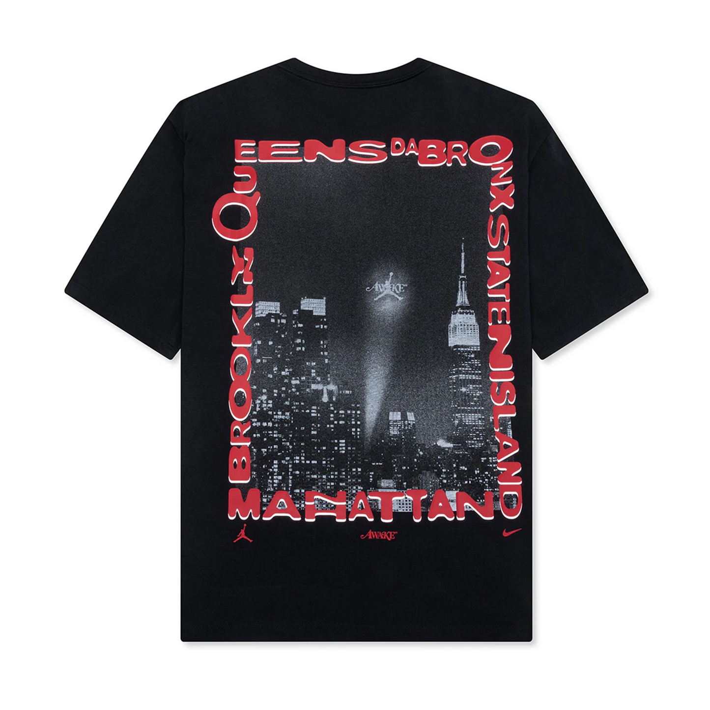 Jordan x Awake NY Tee Black/University Red