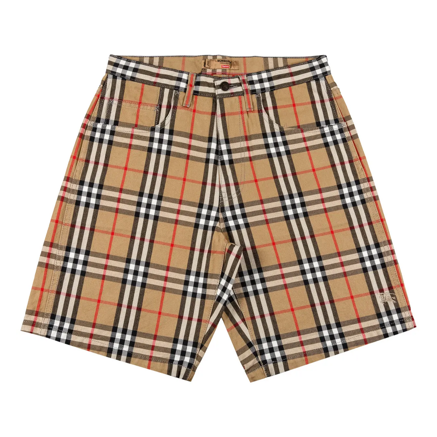 Supreme x Burberry Denim Short 'Beige' [USED] - 32 (Used)