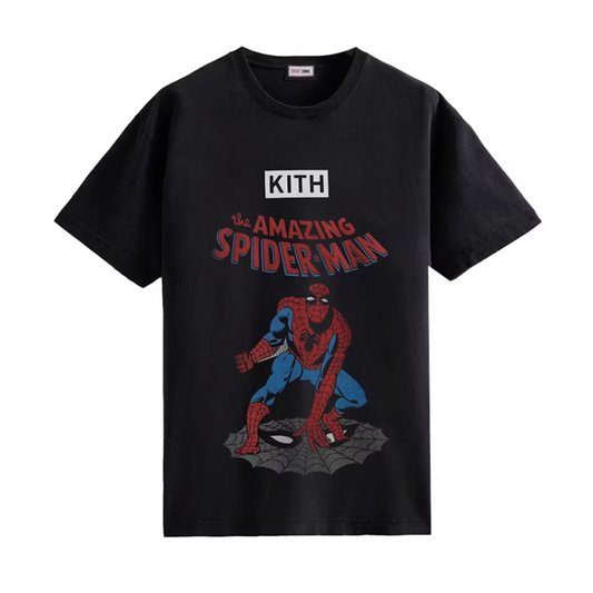 Kith Marvel Spider-Man Allies Vintage Tee Black [USED] - M (Used)