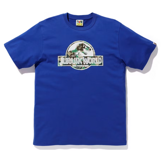 BAPE x Jurassic World Logo Tee Blue [USED] - L (Used)