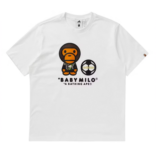 adidas x BAPE SSL Milo Tee White