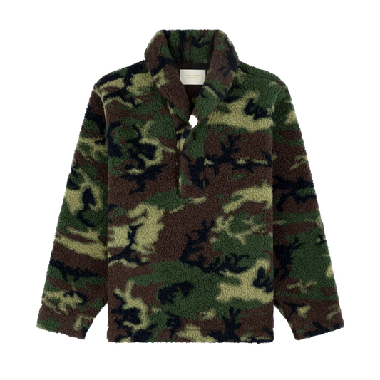 Aime Leon Dore Camo Shawl Collar Fleece Pullover [USED] - M (Used)