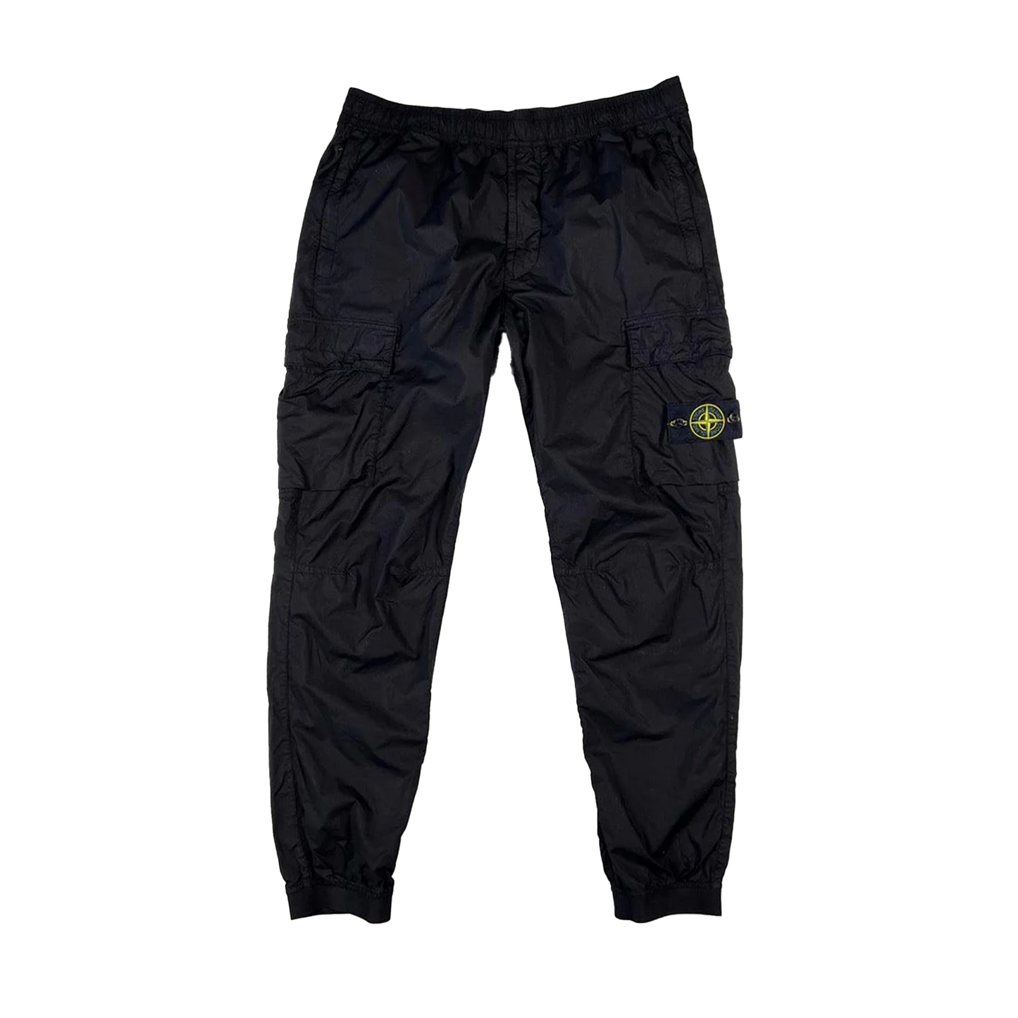 Stone Island Logo Patch Cargo Trousers Type RE-T Black [USED] - 38 (Used)
