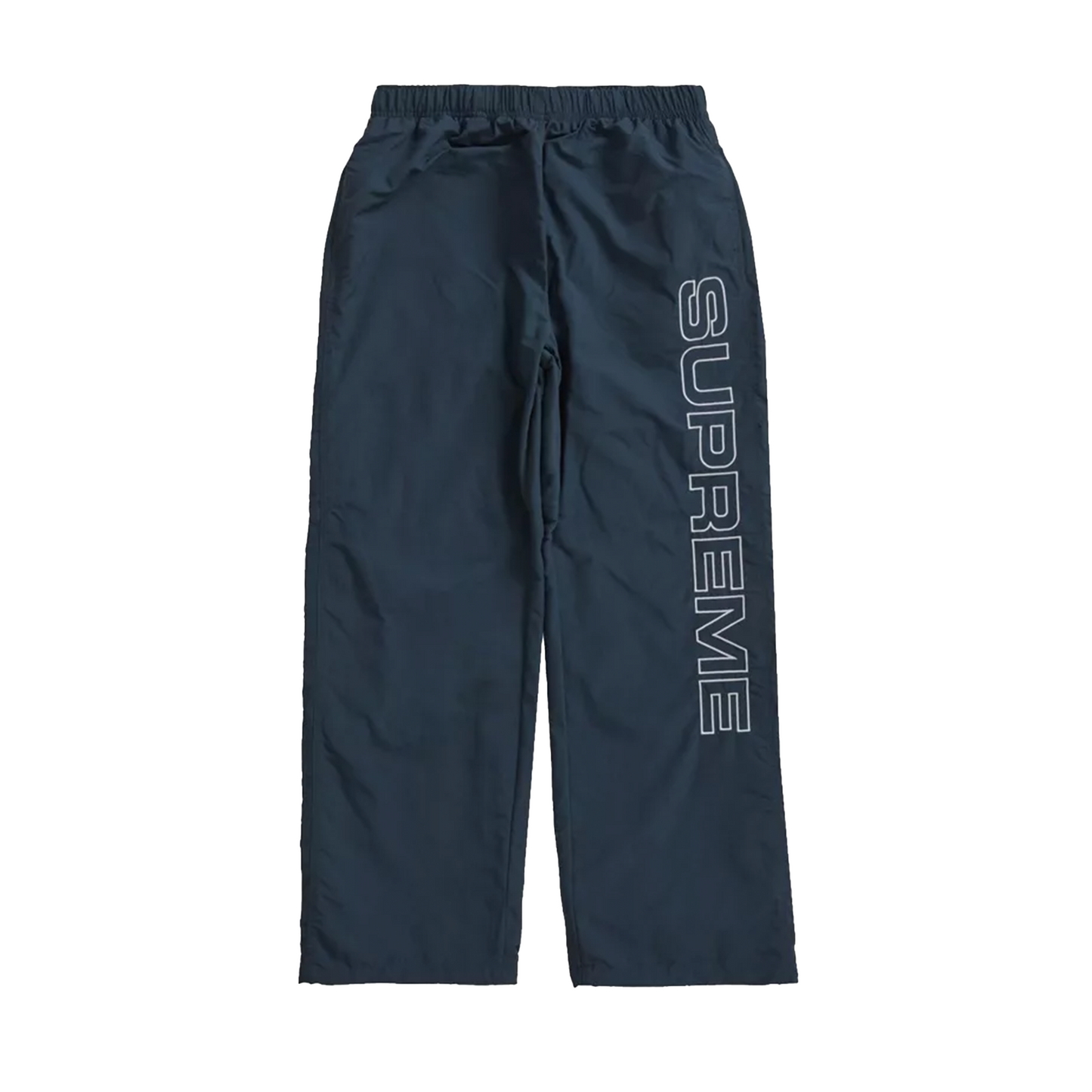 Supreme Spellout Embroidered Track Pant Dark Blue [USED] - M (Used)