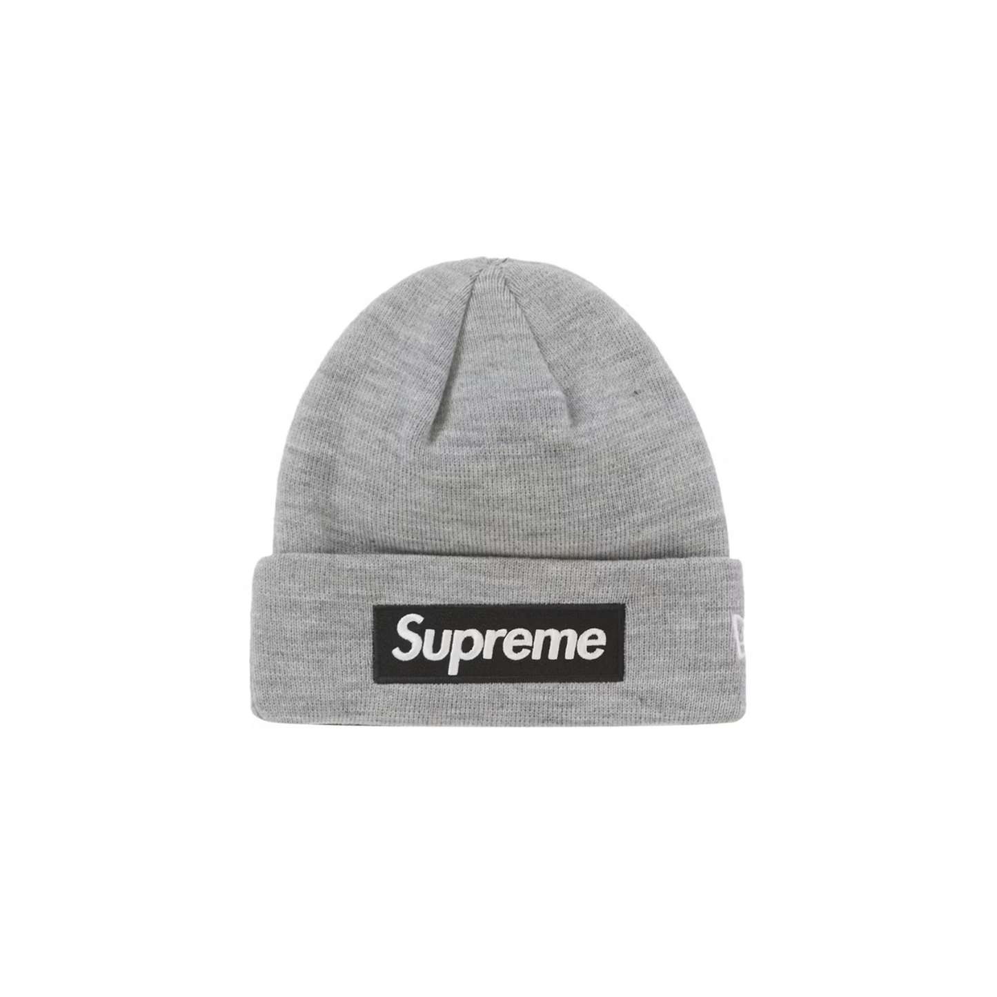 Supreme New Era Box Logo Beanie (FW22) Heather Grey