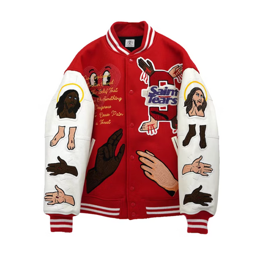 Saint Michael x Denim Tears Stadium Jacket Red