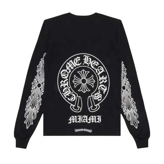 Chrome Hearts Miami Exclusive L/S T-Shirt Pocket Tee Black