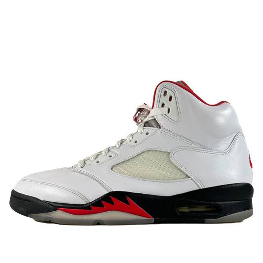 DA1911 102 Jordan 5 Retro Fire Red Silver Tongue (2020) [USED] - 11 M (Used)