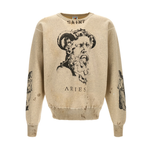 Saint Michael Aries Printed Sweatshirt [USED] - XL (Used)