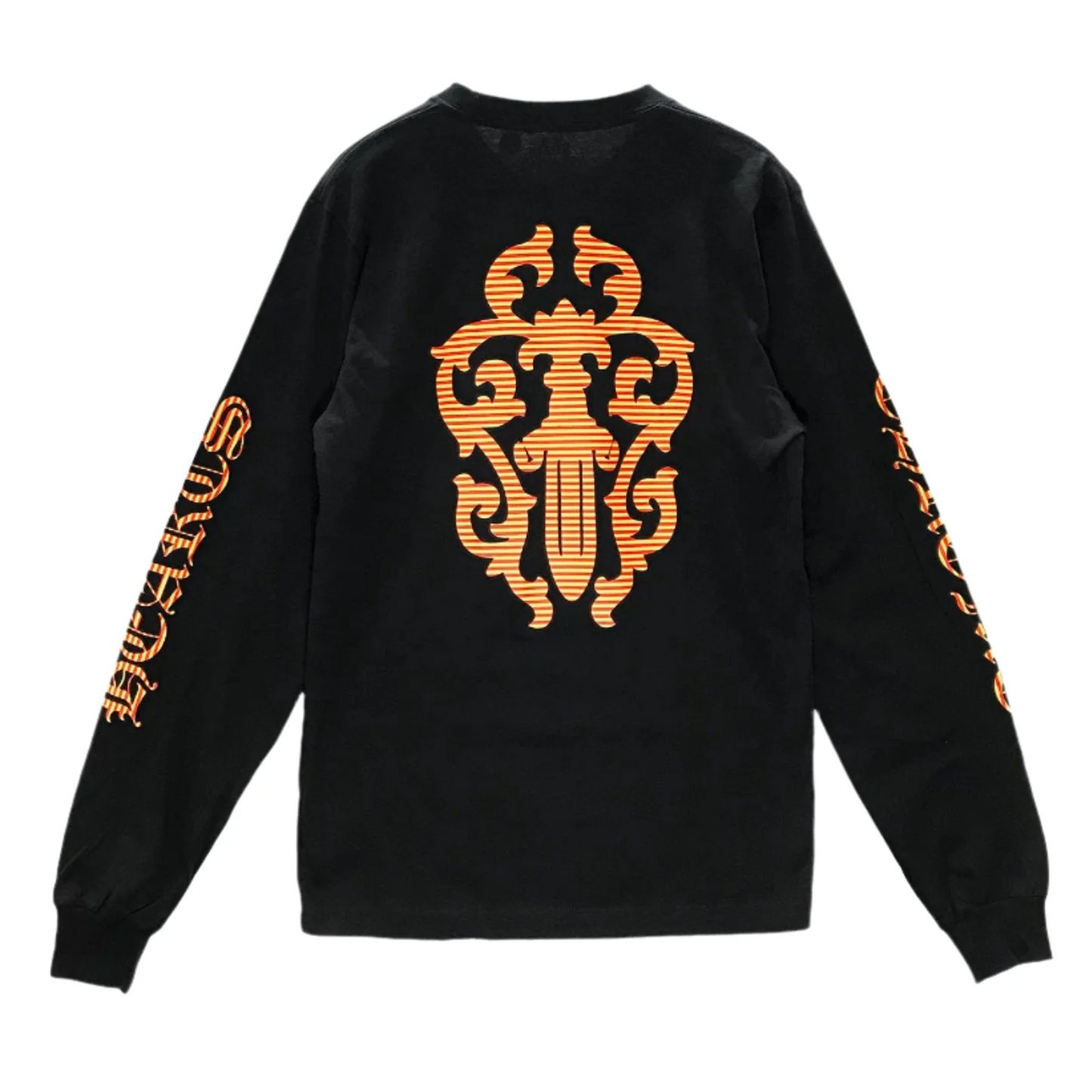 Chrome Hearts Yellow Dagger Script Logo Long Sleeve T-Shirt [USED] - S (Used)