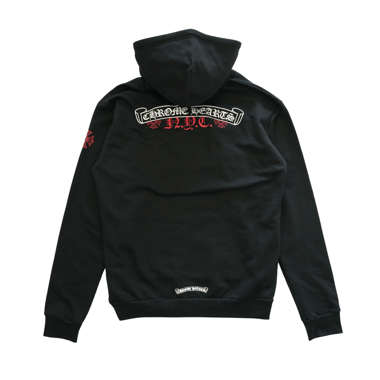 Chrome Hearts NYC Exclusive Scroll Logo Zip Up Hoodie