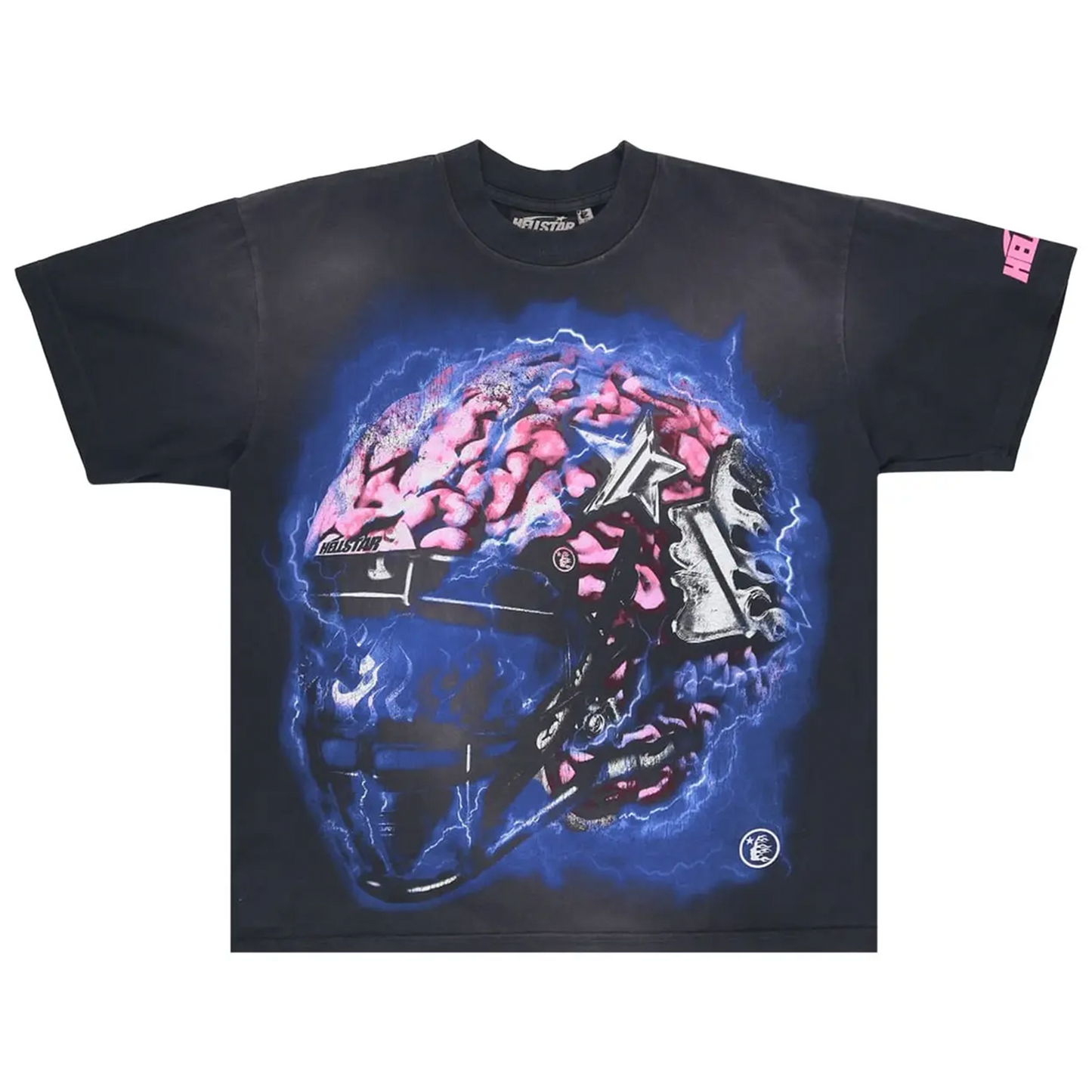 Hellstar Powered By The Star T-Shirt Black [USED] - M (Used)