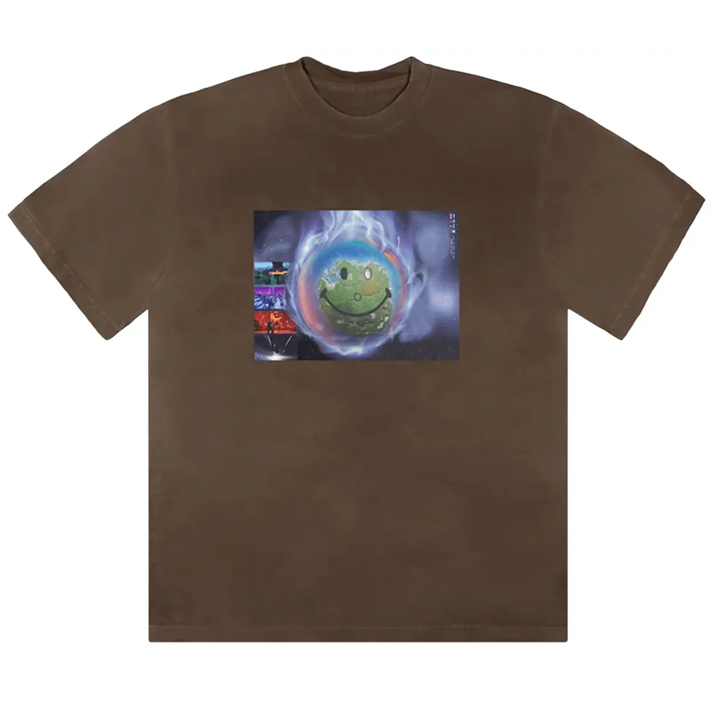 Travis Scott World Event T-shirt Bleached Black [USED] - XL (Used)