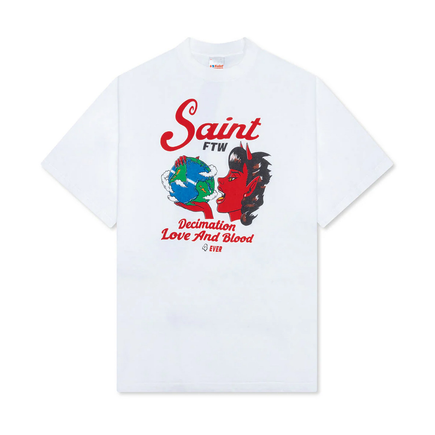 Saint Michael Saint Devil S/S Tee White [USED] - S (Used)