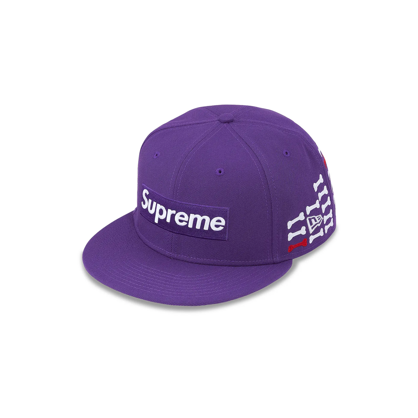 Supreme Bones Box Logo New Era 'Purple'