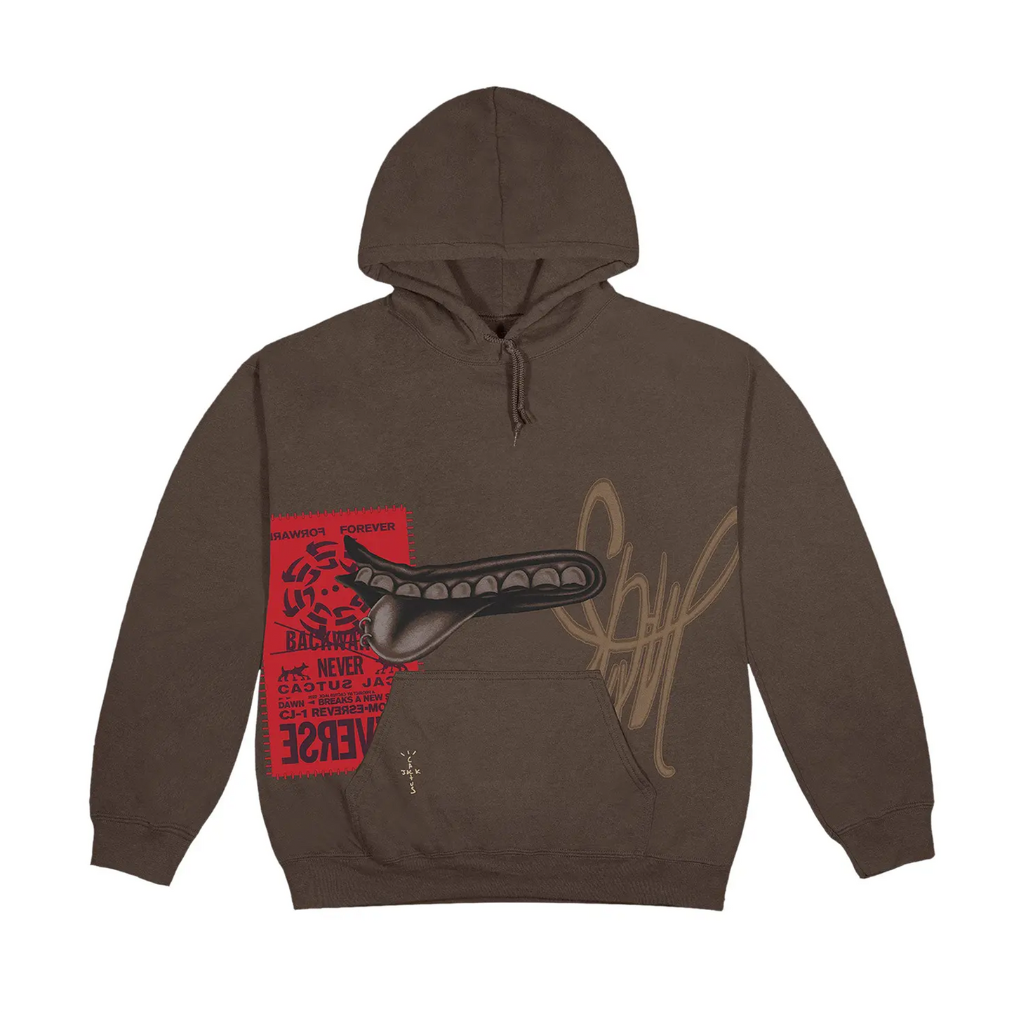 Cactus Jack by Travis Scott Grin Hoodie 'Brown' [USED] - M (Used)
