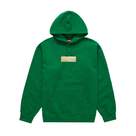 Supreme Bling Box Logo Hooded Sweatshirt Green