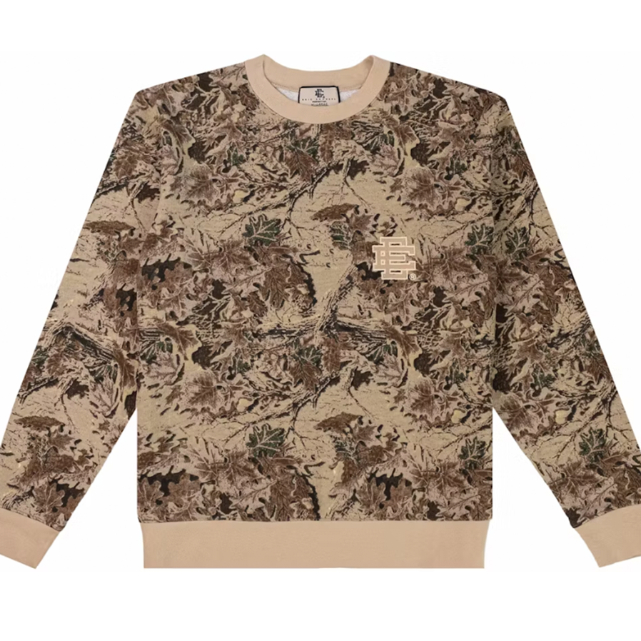 Eric Emanuel EE Basic Crewneck Tan EE/Leafy Camo [USED] - M (Used)