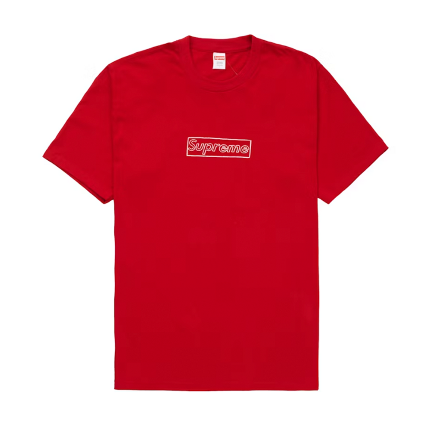 Supreme KAWS Chalk Logo Tee Red [USED] - L (Used)