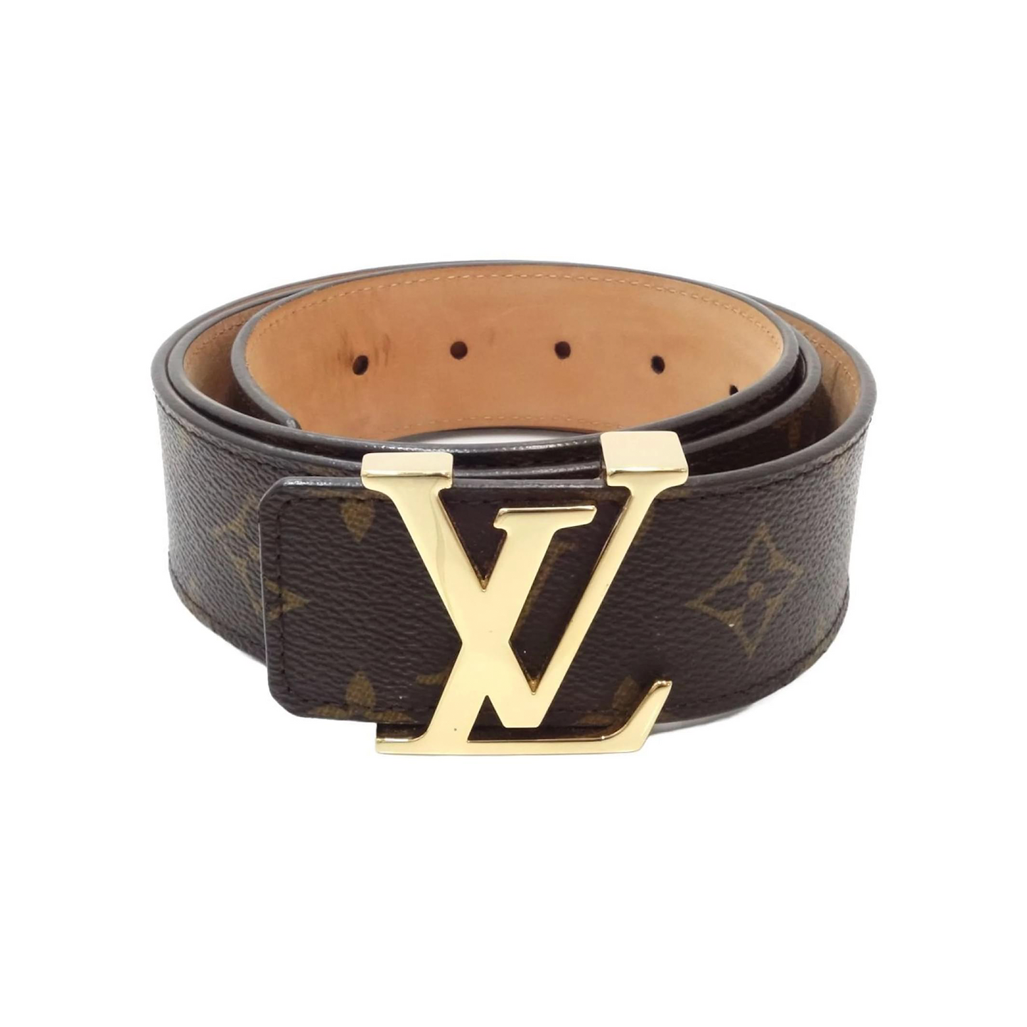 Louis Vuitton Monogram Belt M9608 Brown [USED] - 34 (Used)