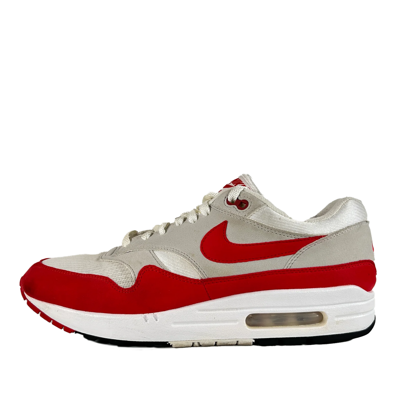 908375 103 Nike Air Max 1 Anniversary Red (2017/2018 Restock Pair) [USED] - 10 M (Used) (No Box)