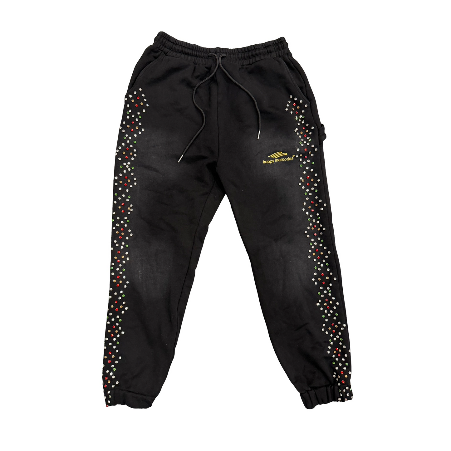 Happy Memories Don't Die HMDD Crystal Sweatpants Black [USED] - M (Used)