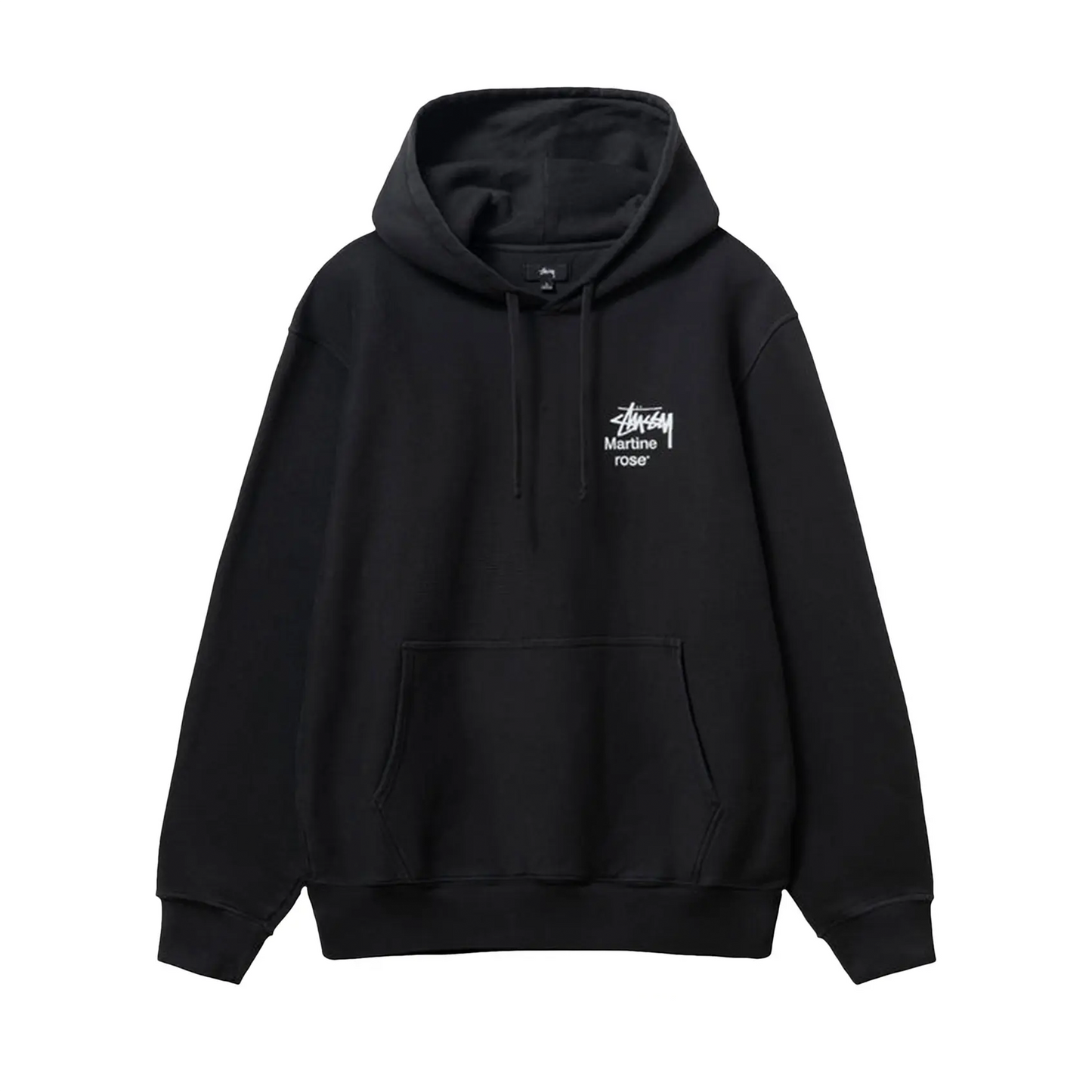 Stussy x Martine Rose Collage Pigment Dyed Hoodie 'Black' [USED] - S (Used)