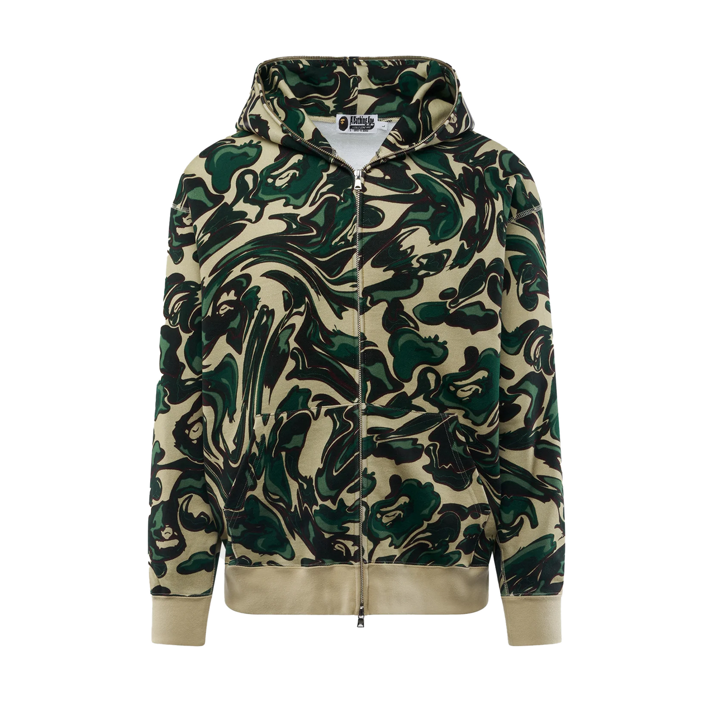 Bape A Bathing Ape Marbling Camo Hoodie [USED] - M (Used)