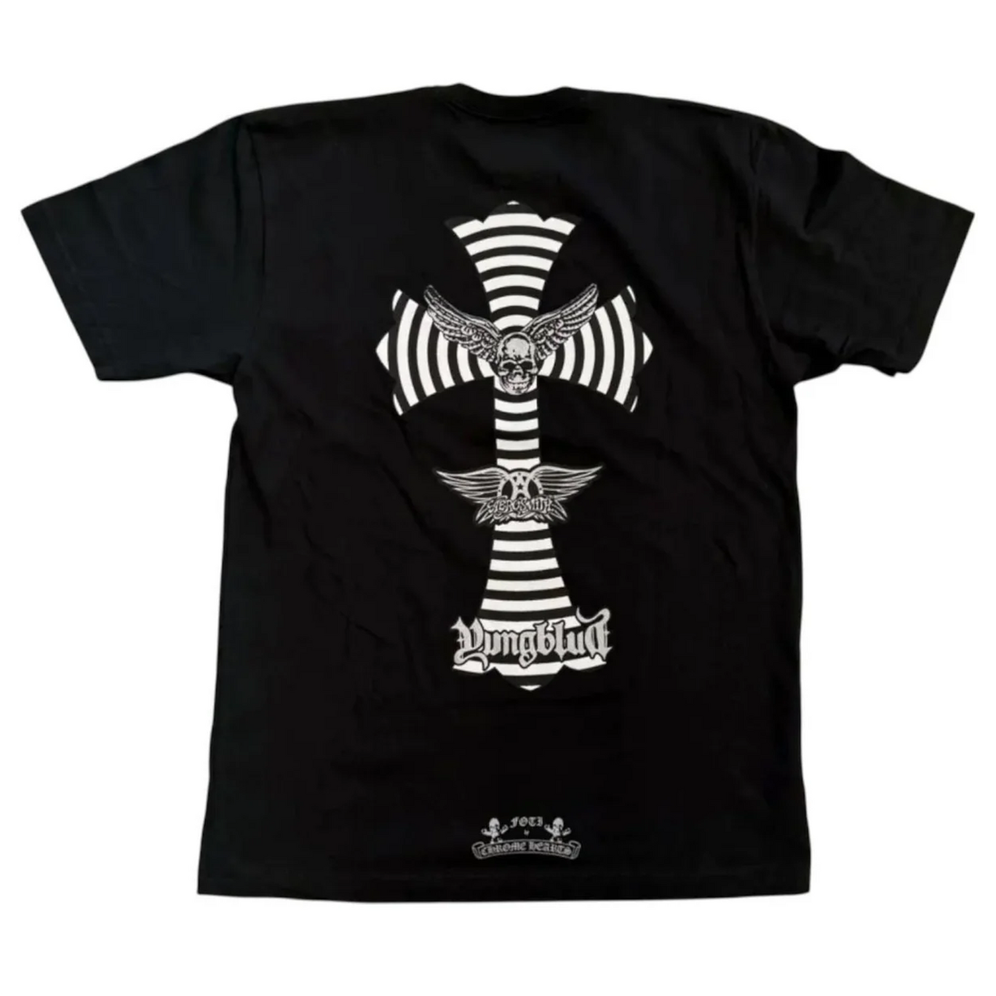 Chrome Hearts Foti Aerosmith Yungblood Cross Pocket T-Shirt Black