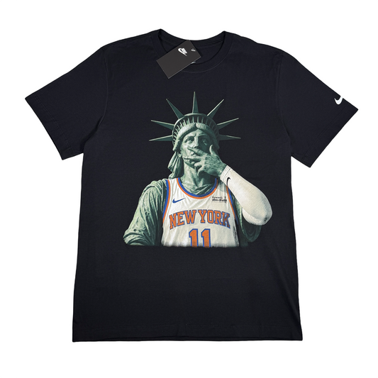 Nike New York Knicks Brunson Statue of Liberty Tee Black