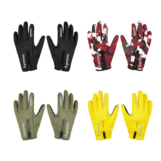 Supreme WINDSTOPPER Zip Gloves (FW25)