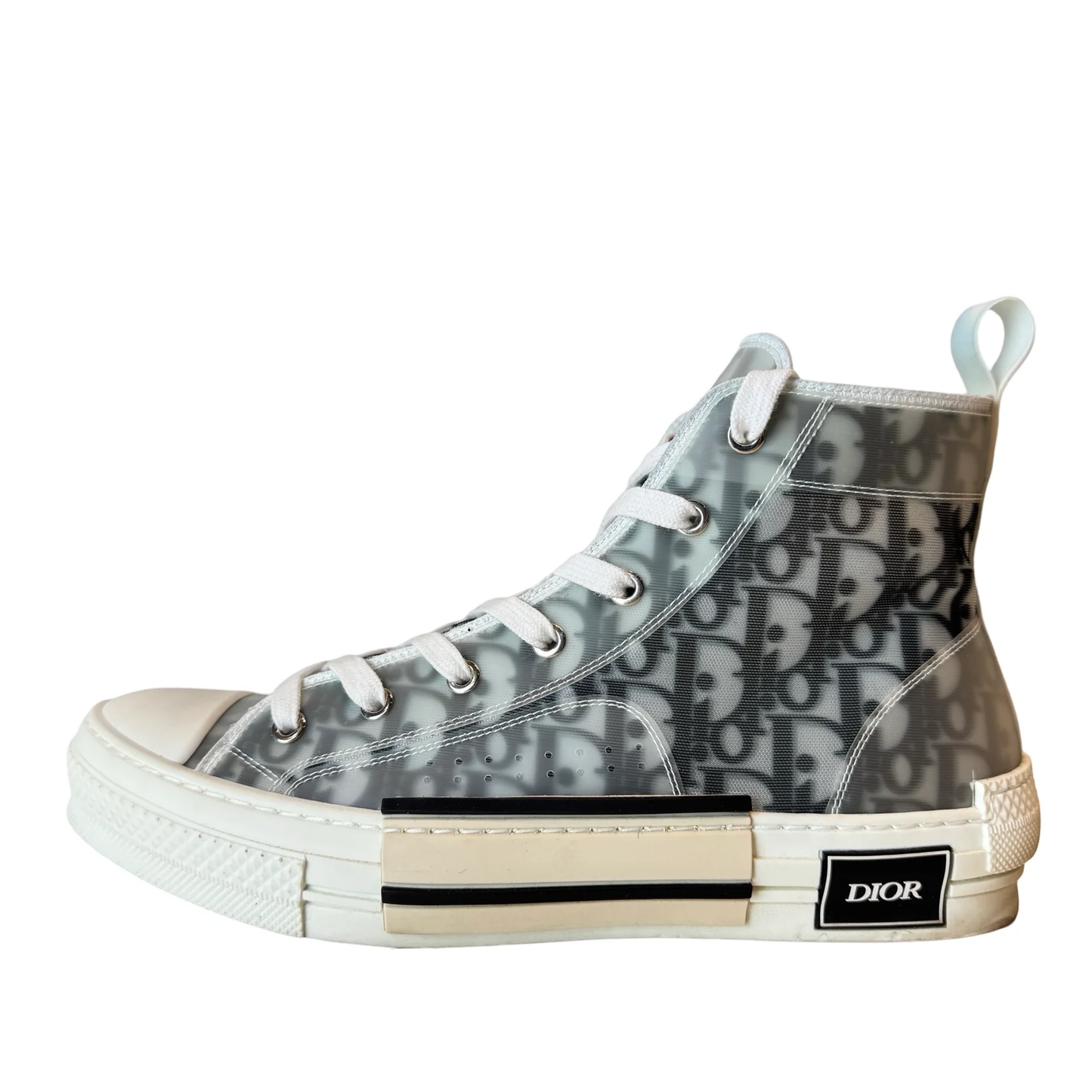 3SH118YJP H069 Dior B23 High Top Logo Oblique [USED] - 42 (Used)