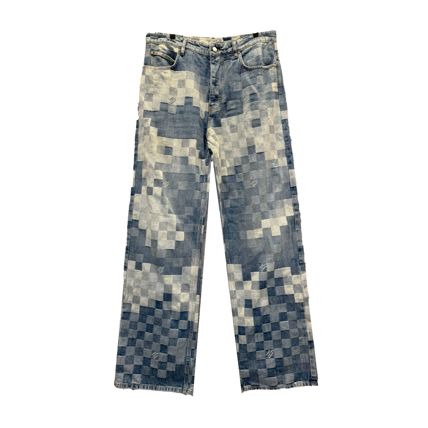 Louis Vuitton Pharrell Damier Pixel Skate Denim Jeans  [USED] - 38 (Used)