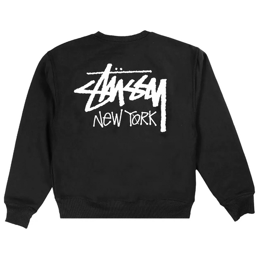 Stussy Stock New York Crewneck Black [USED] - S (Used)