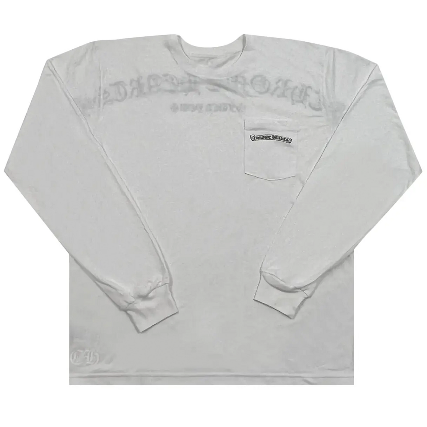 Chrome Hearts Fuck You Logo Pocket Long-Sleeve White/Black [USED] - XL (Used)