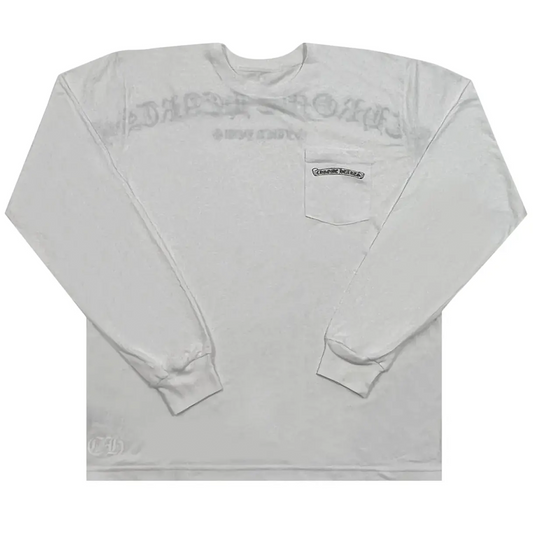 Chrome Hearts Fuck You Logo Pocket Long-Sleeve White/Black [USED] - XL (Used)