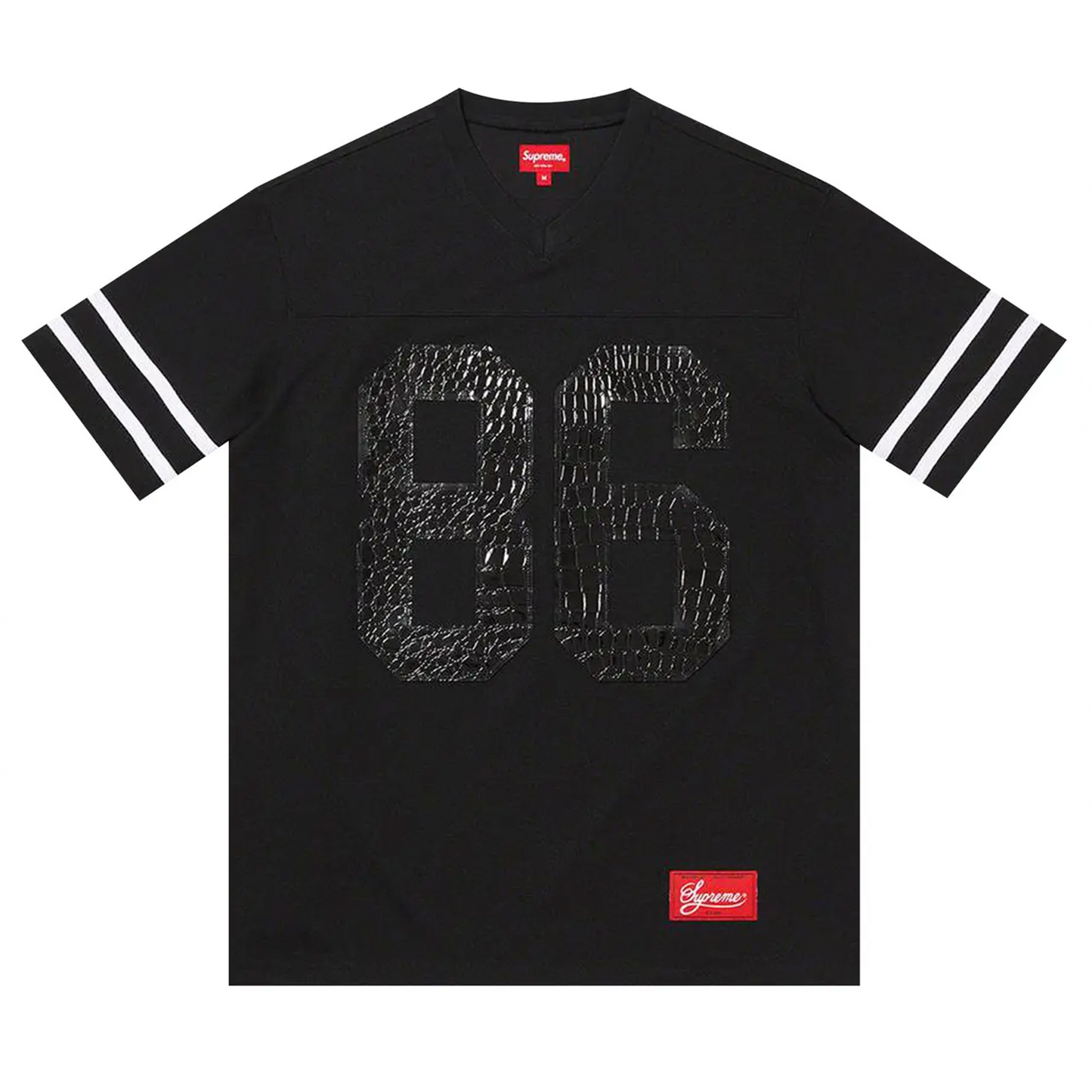 Supreme Faux Croc Football Jersey Black
