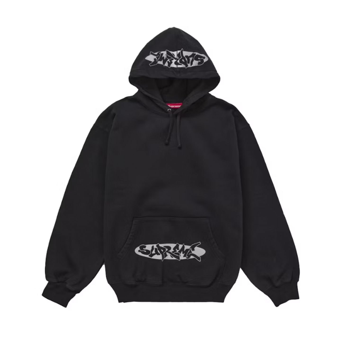 Supreme New World Order Hooded Sweatshirt Black [USED] - L (Used)