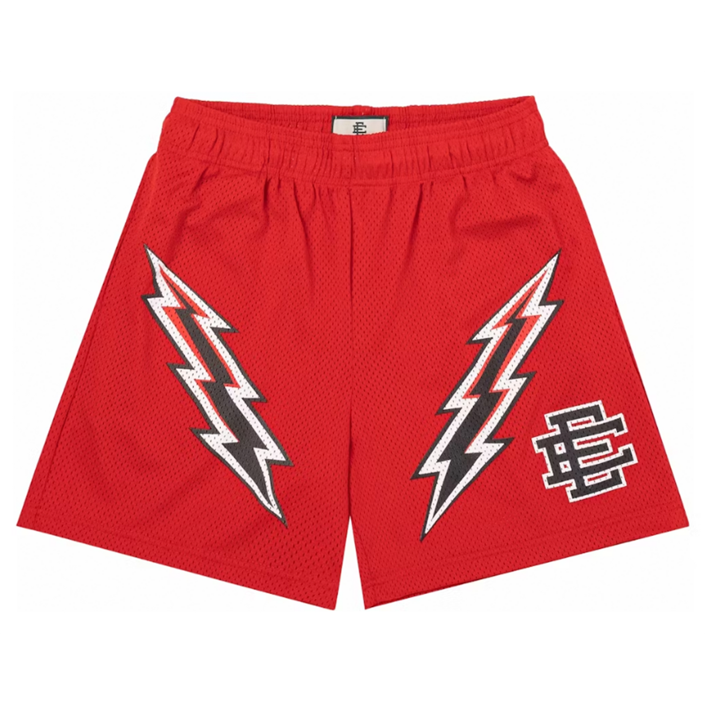 Eric Emanuel EE Basic Shorts Red Bolts [USED] - XL (Used)
