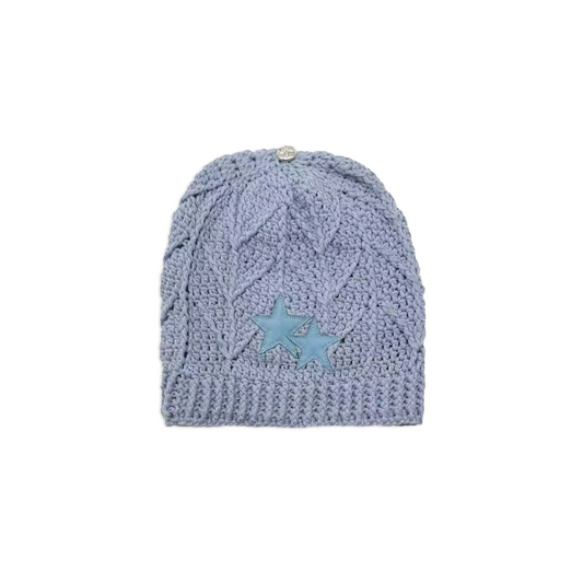 Chrome Hearts Cashmere Blue Star Beanie